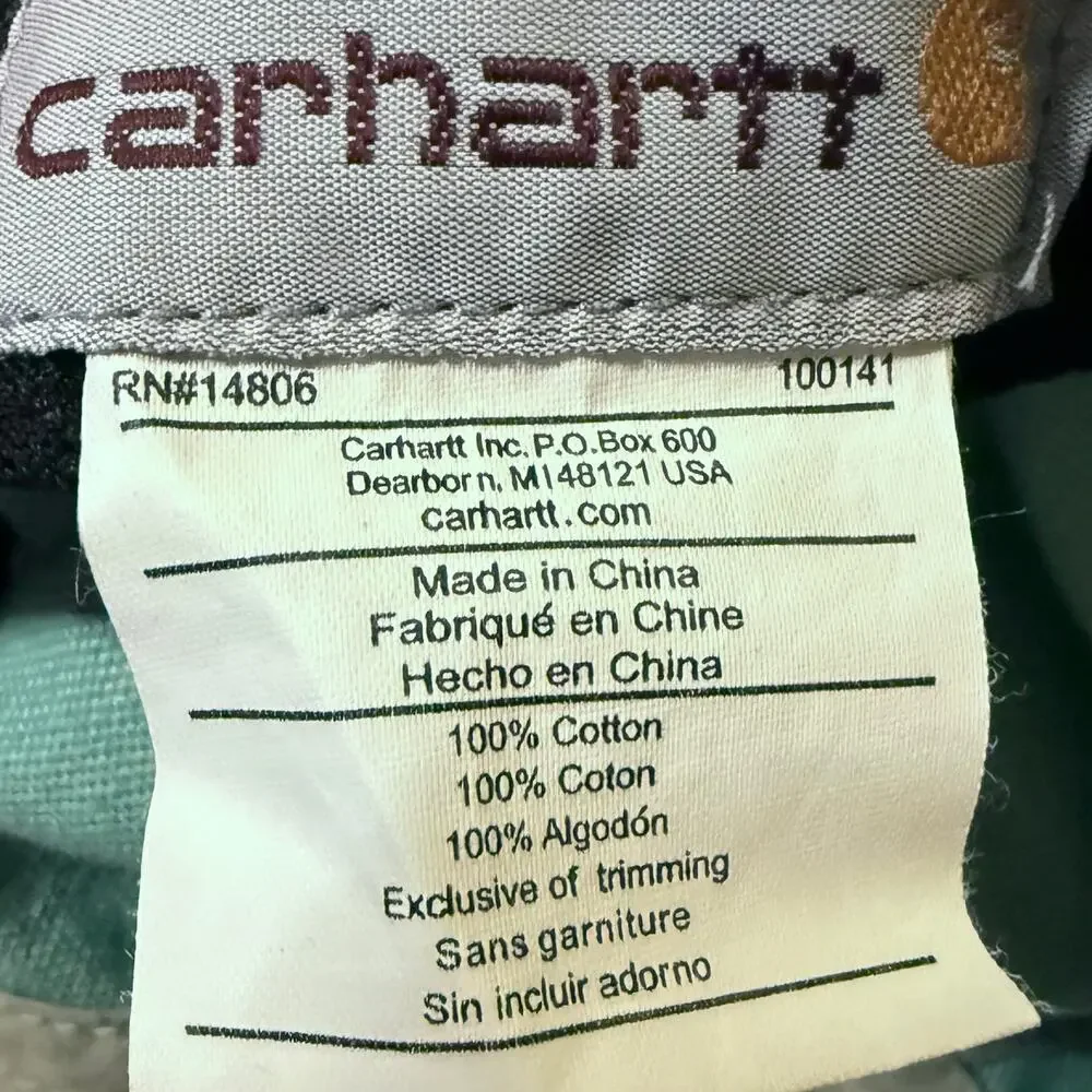 Carhartt Odessa Cap Unisex Wintergreen Hook & Loop Strapback Adjustable Hat